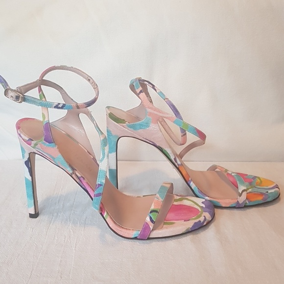 Stuart Weitzman Brand New Multi Colored Heels 9.5 - Picture 8 of 8